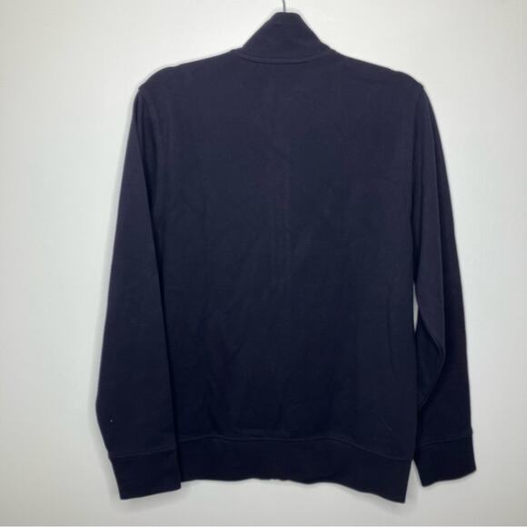 NWOT LANDS' END Men's Bedford Rib Quarter Zip Sweater Navy Small - Picture 5 of 5